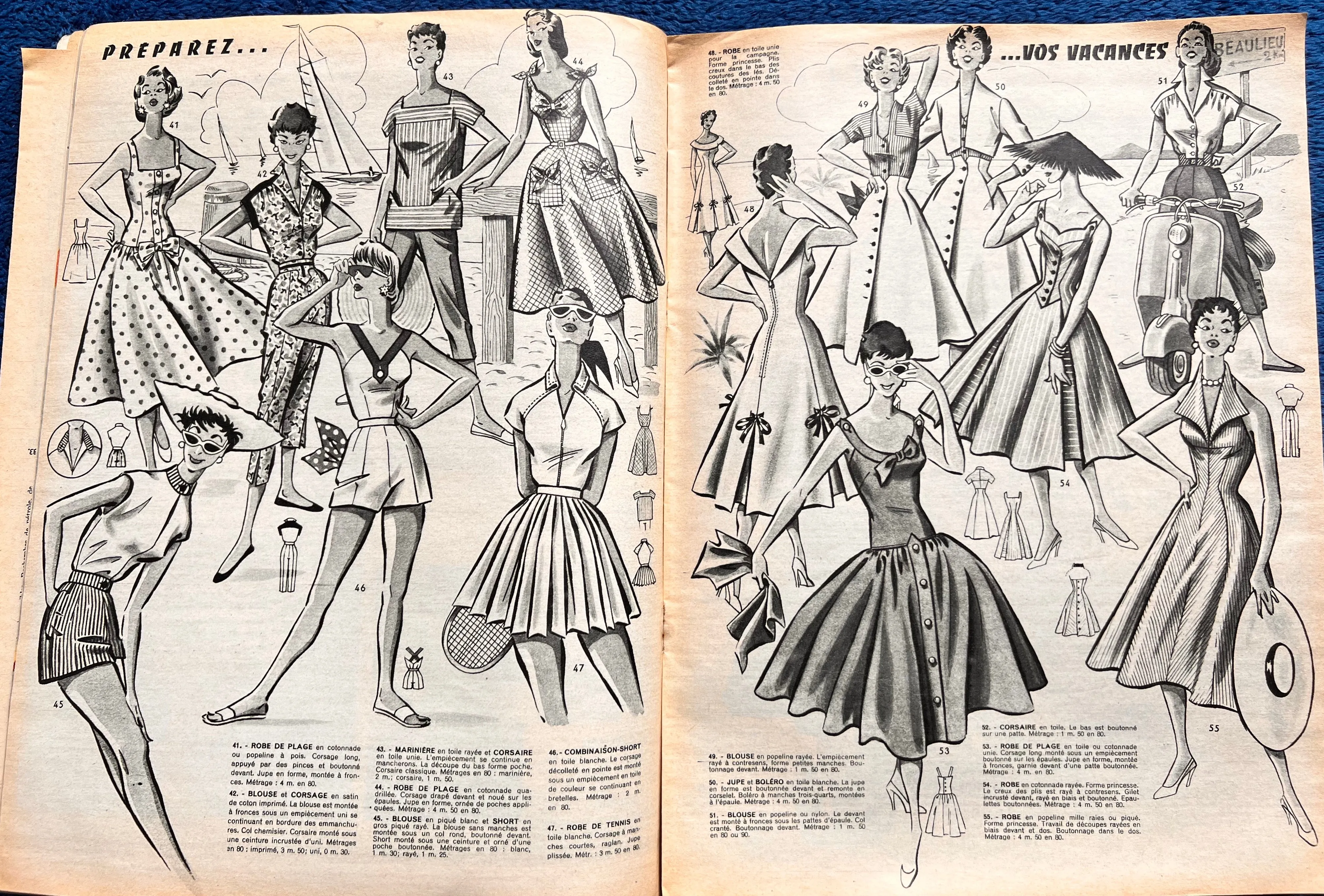 24th May 1956 French Magazine Votre Mode incl. Childs Clothes Pattern   Wedding Dresses