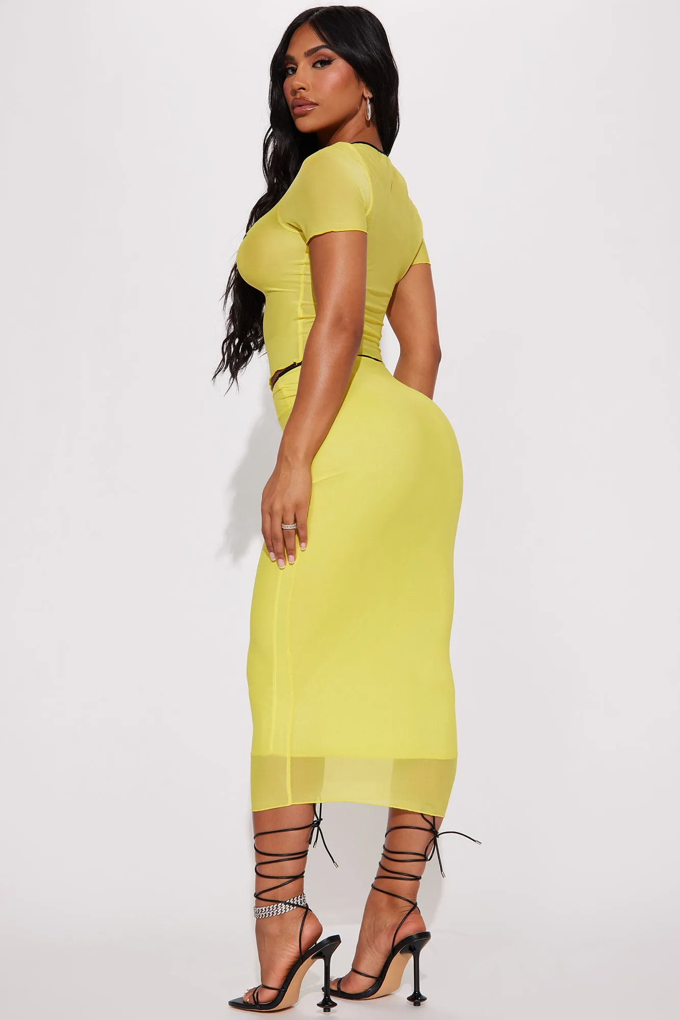 A True Angel Skirt Set - Yellow