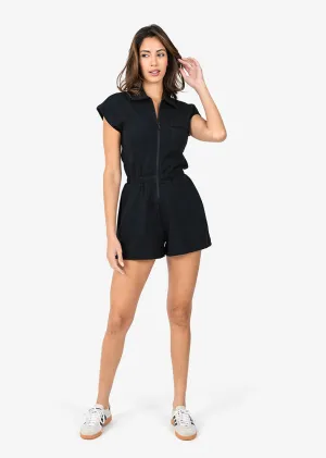 All-Around Lounge Romper Black