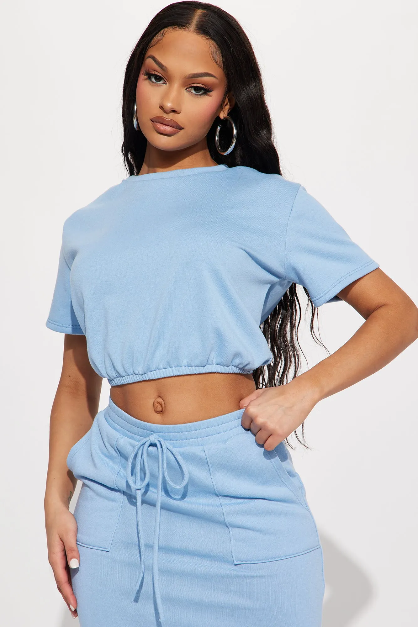 Aquamarine Skirt Set - Light Blue