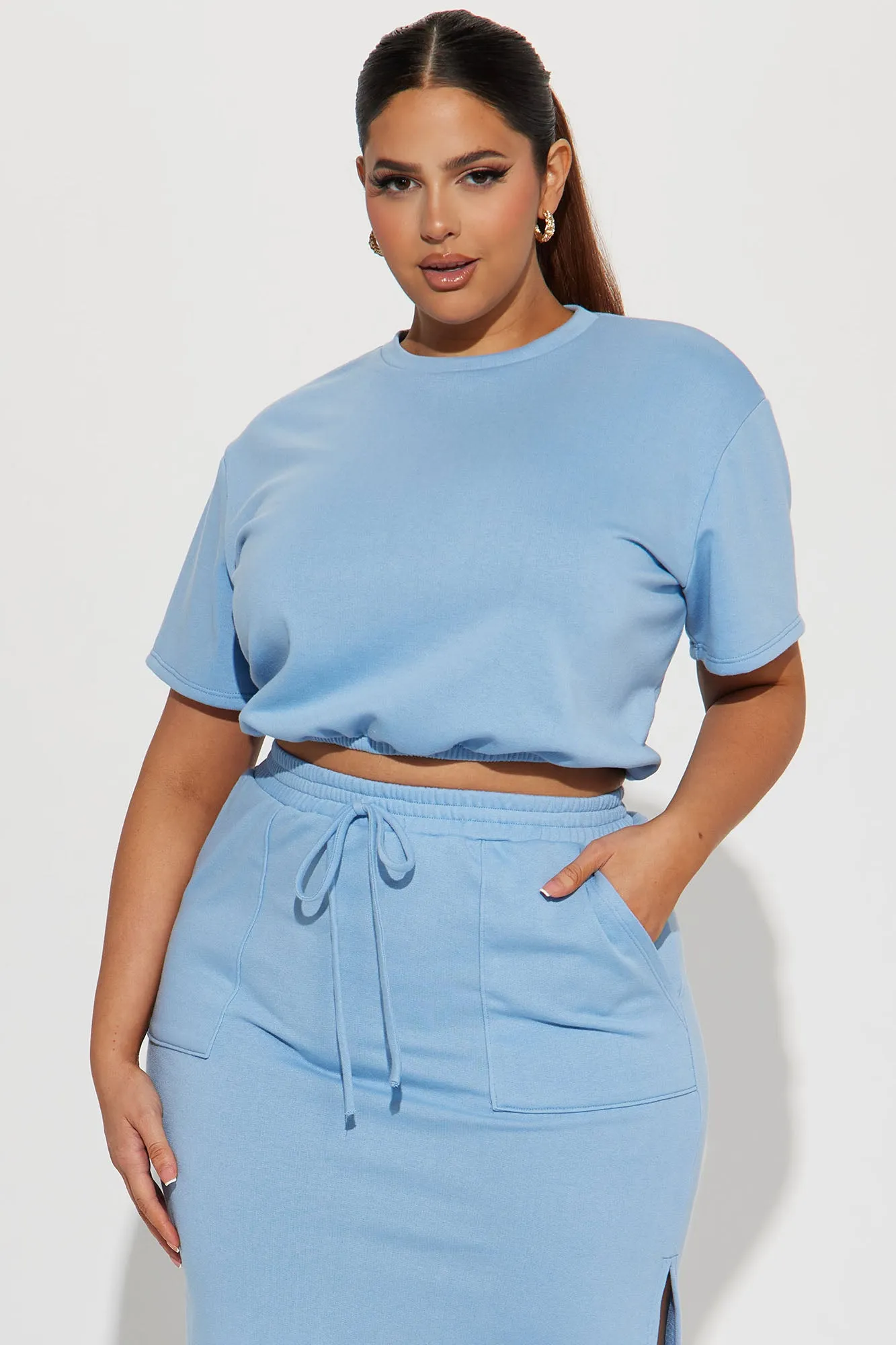 Aquamarine Skirt Set - Light Blue