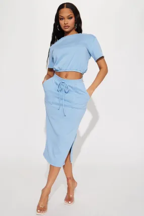 Aquamarine Skirt Set - Light Blue