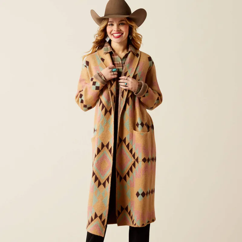 Ariat Ladies Sunset Chic Blanket Coat - Spark Geo Jacquard - 10053982