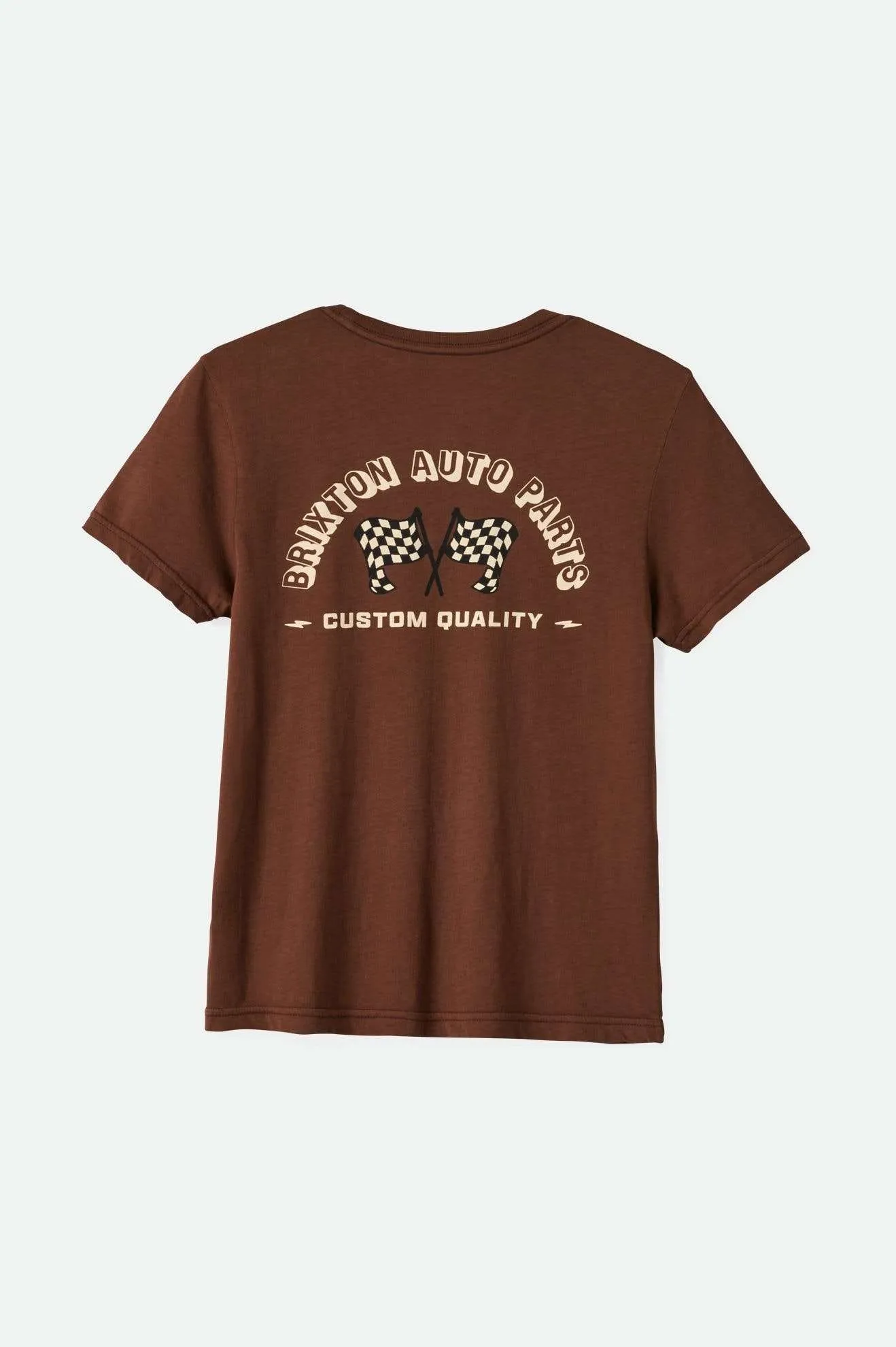 Auto Parts Fitted Crew T-Shirt - Pinecone Brown Worn Wash