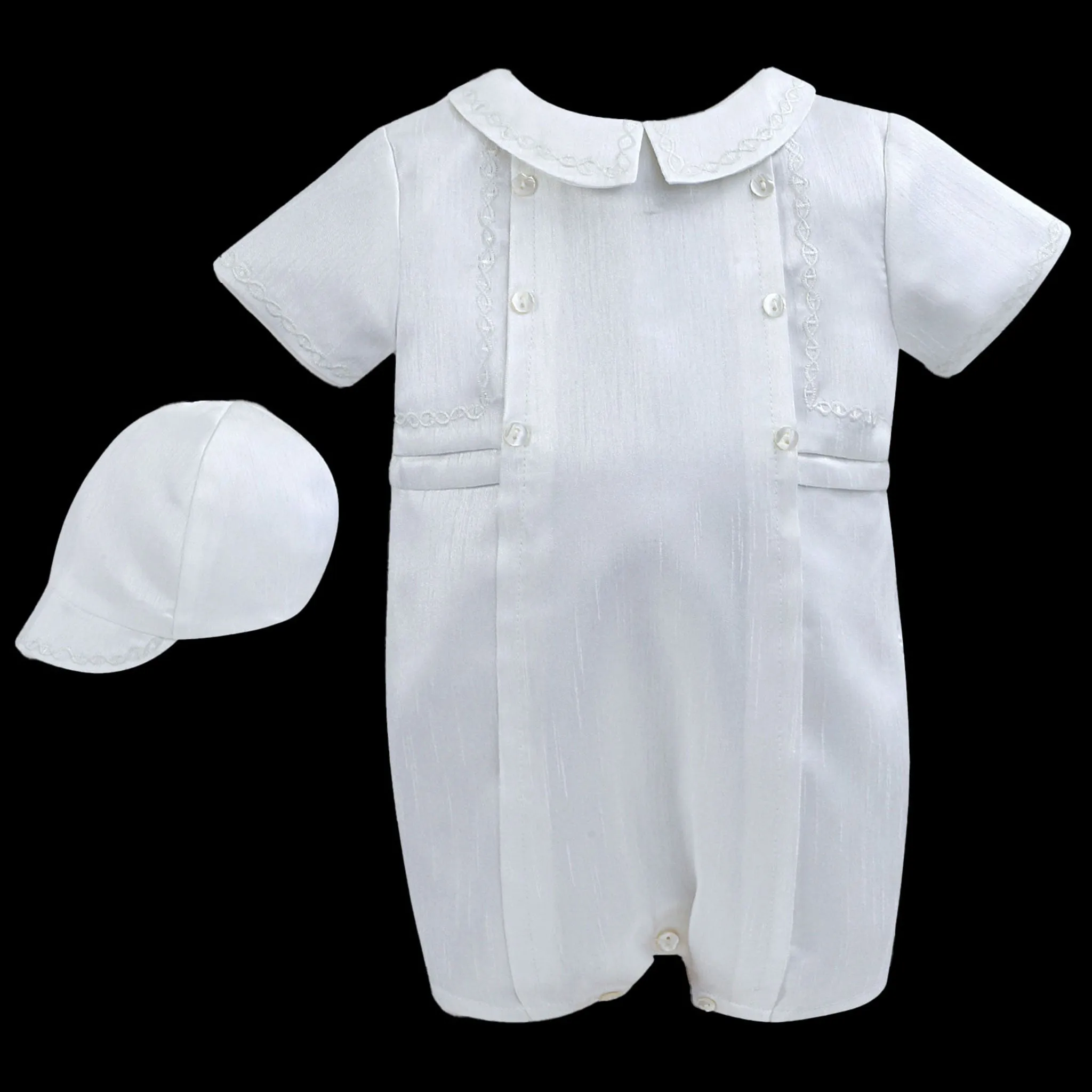 Baby Boy Romper with Cap - Sarah Louise 002226