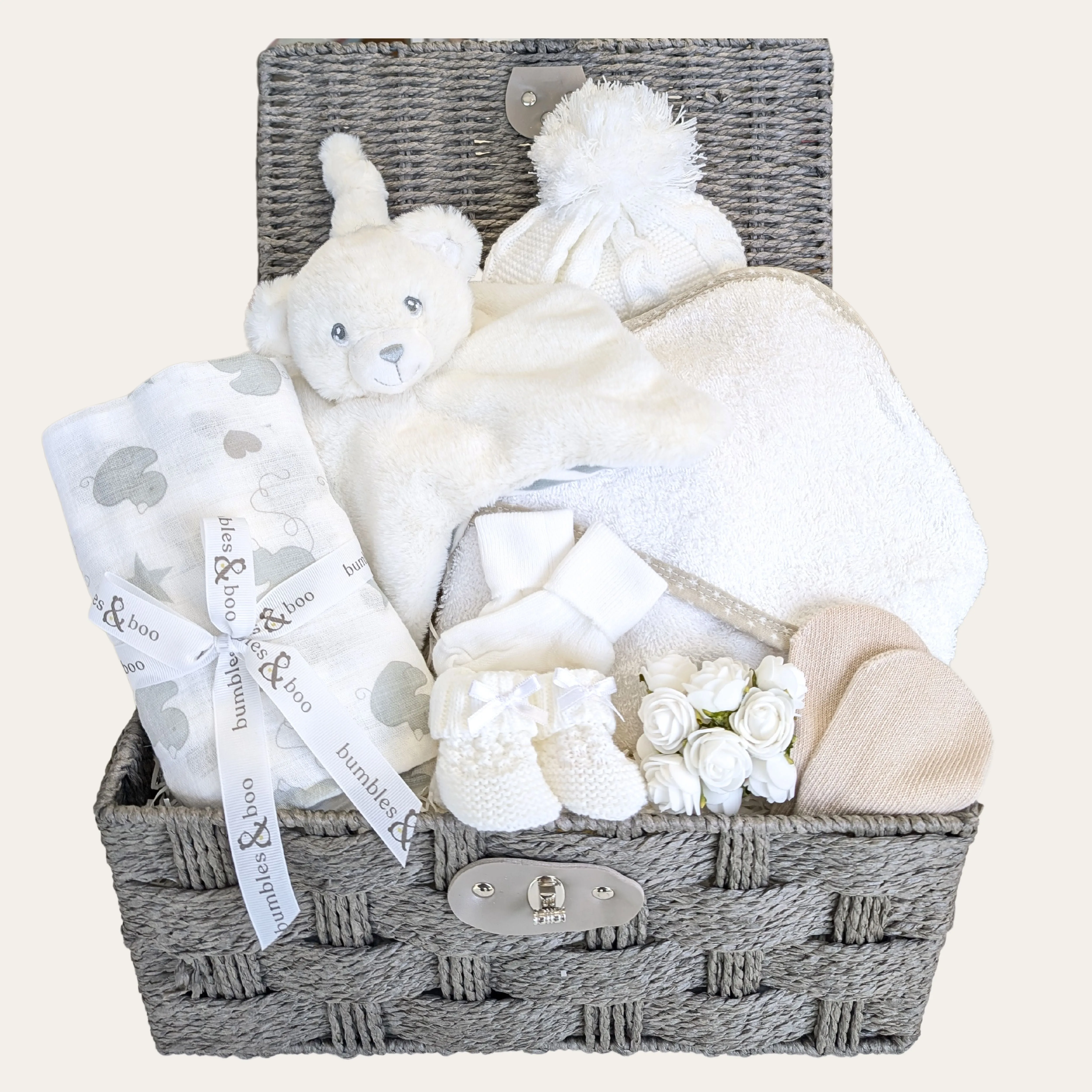 Baby Hamper Gift Basket, Pure & Precious Little Arrival