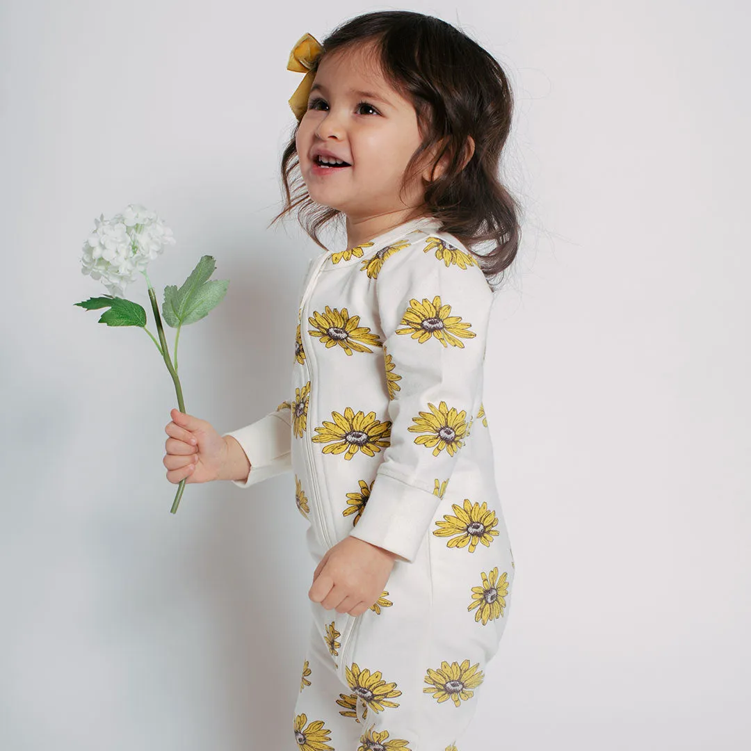 Baby Organic Romper - Floating Daisy