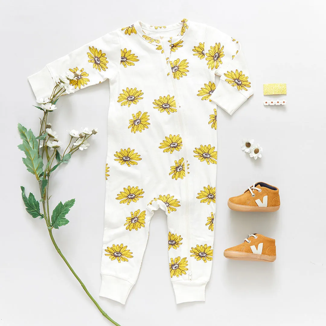 Baby Organic Romper - Floating Daisy