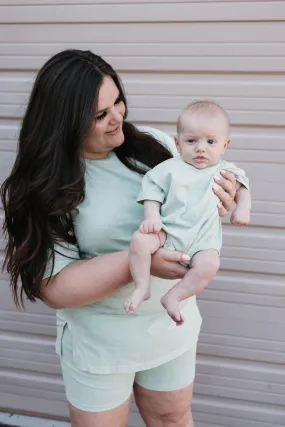 Baby Romper | Vintage Washed Spearmint