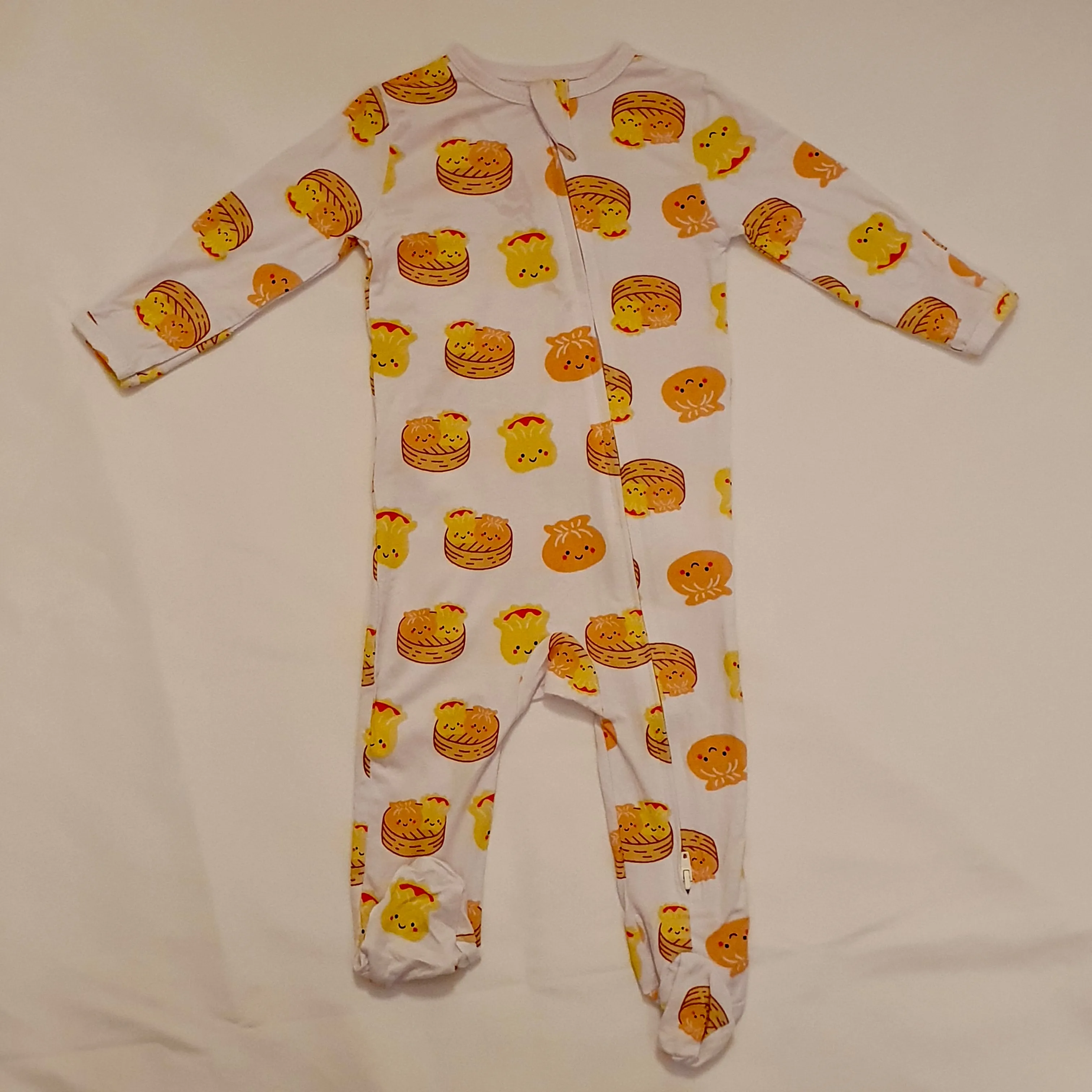 Bamboo Convertible Zip Romper - Dim Sum *VFFP SAMPLES: 3-6M, 12-18M*