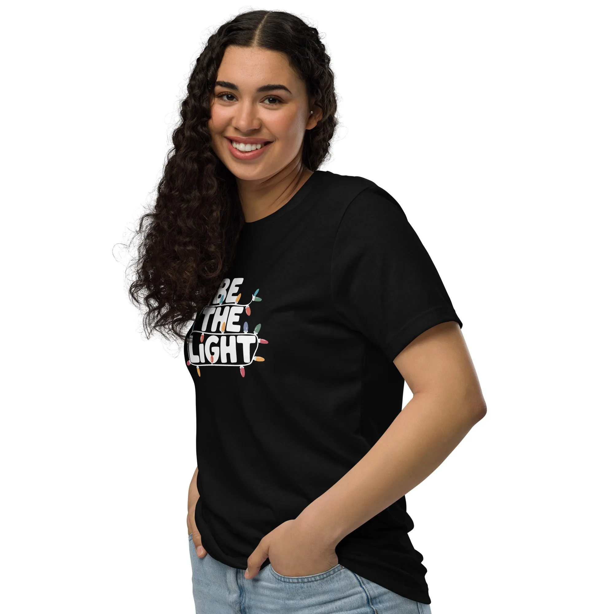 Be The Light White Graphics Women Staple Eco T-shirt