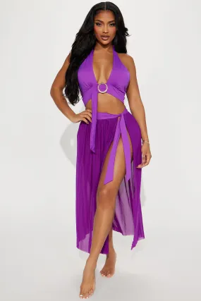 Beachside Villa 3 Piece Bikini Set - Purple