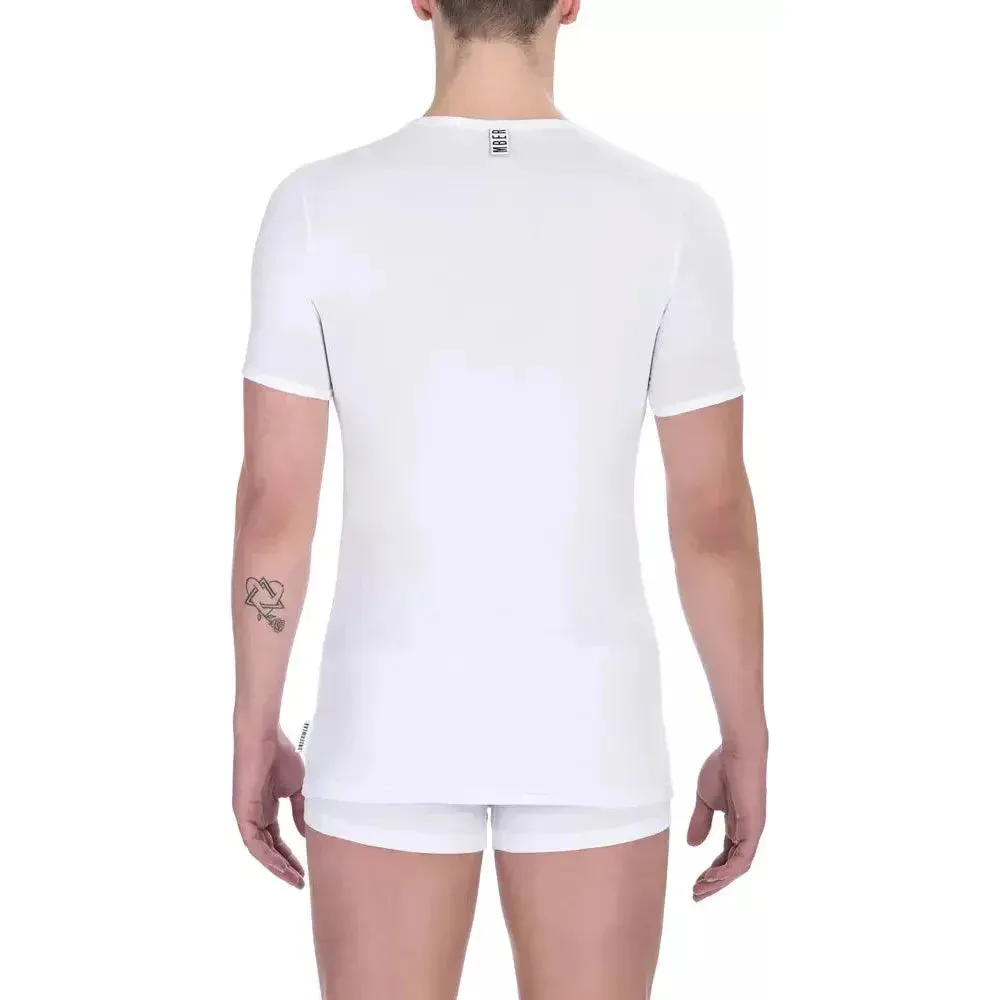 Bikkembergs White Cotton Men's T-Shirt