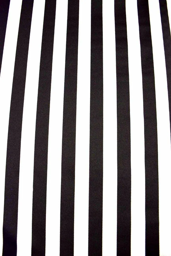 Black & White Stripe Long Sleeve Dress