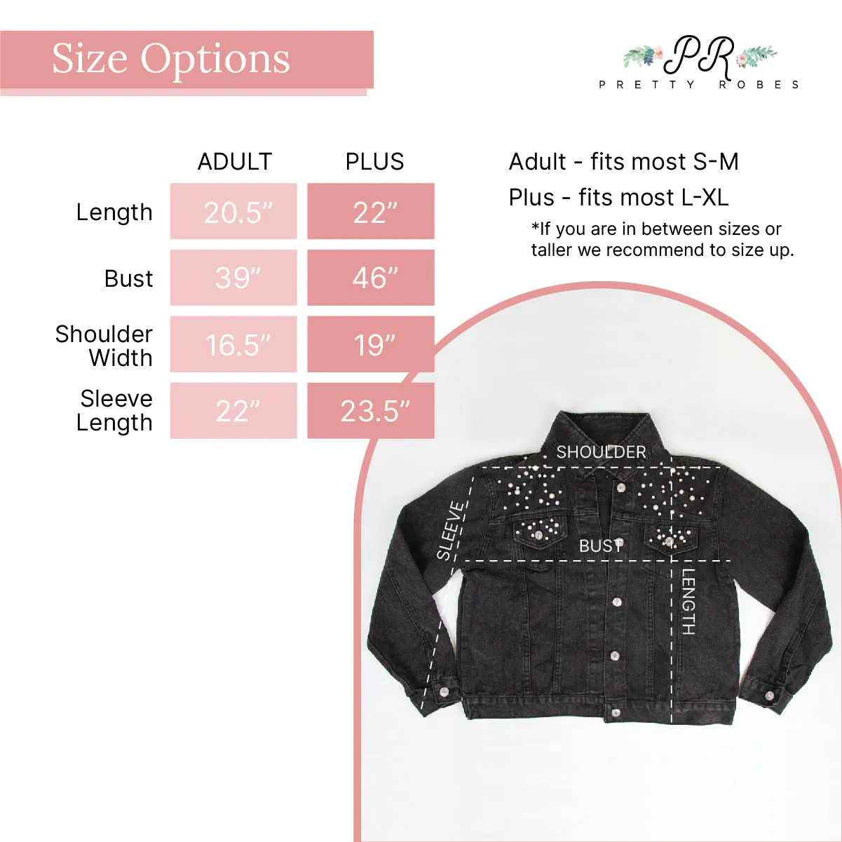 (Black Pearl) Wifey Style  Denim Jacket