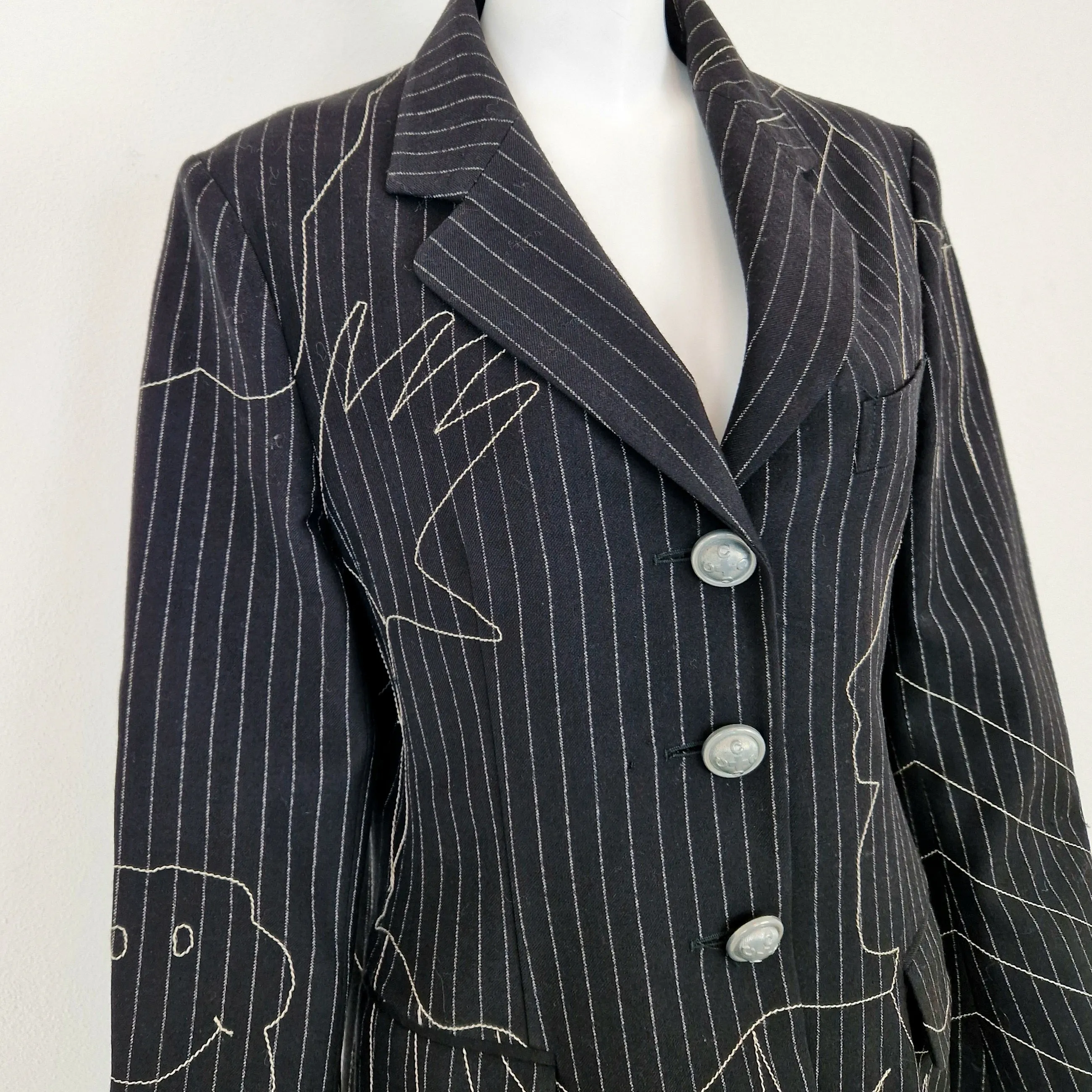 Blazer Moschino Olivia gessato