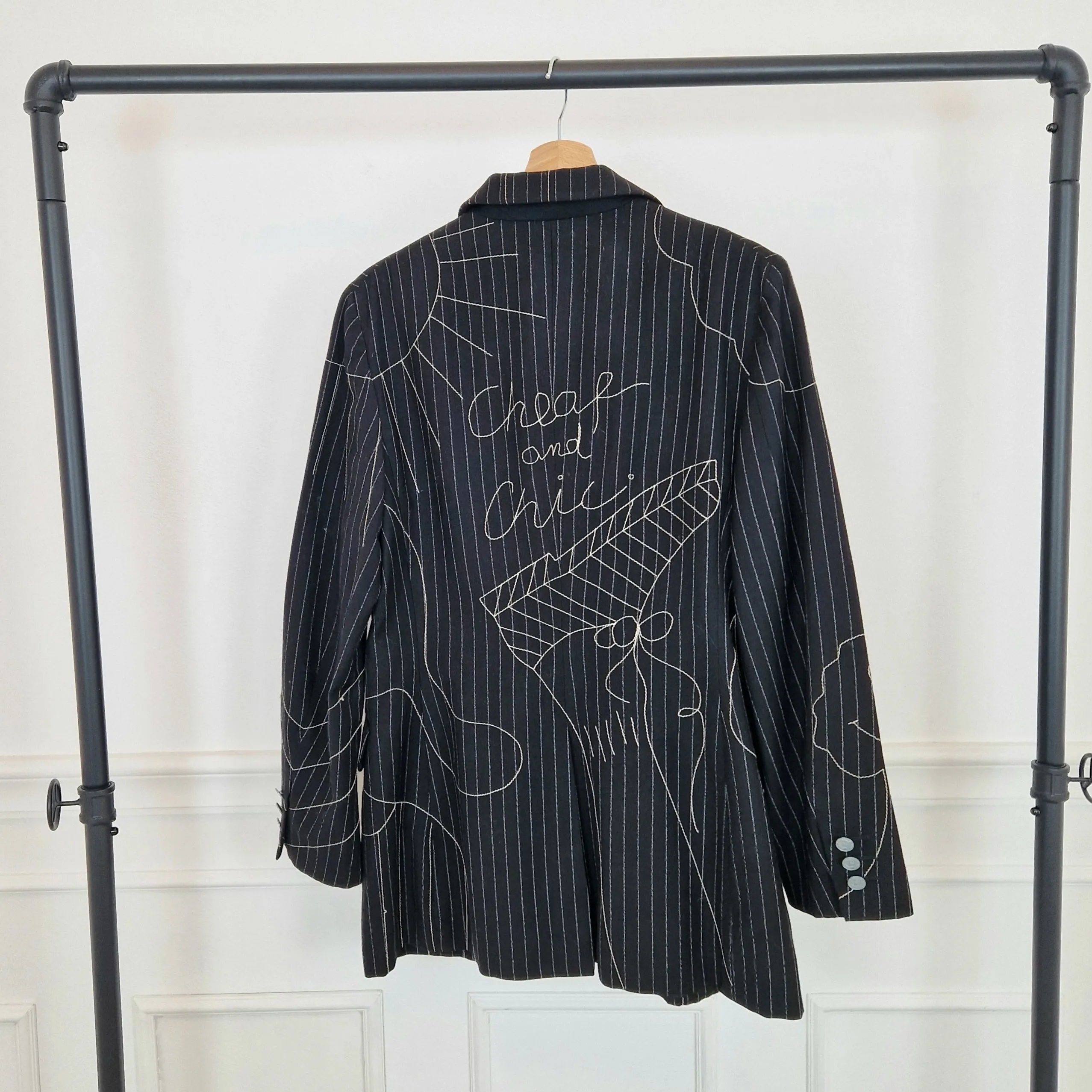 Blazer Moschino Olivia gessato