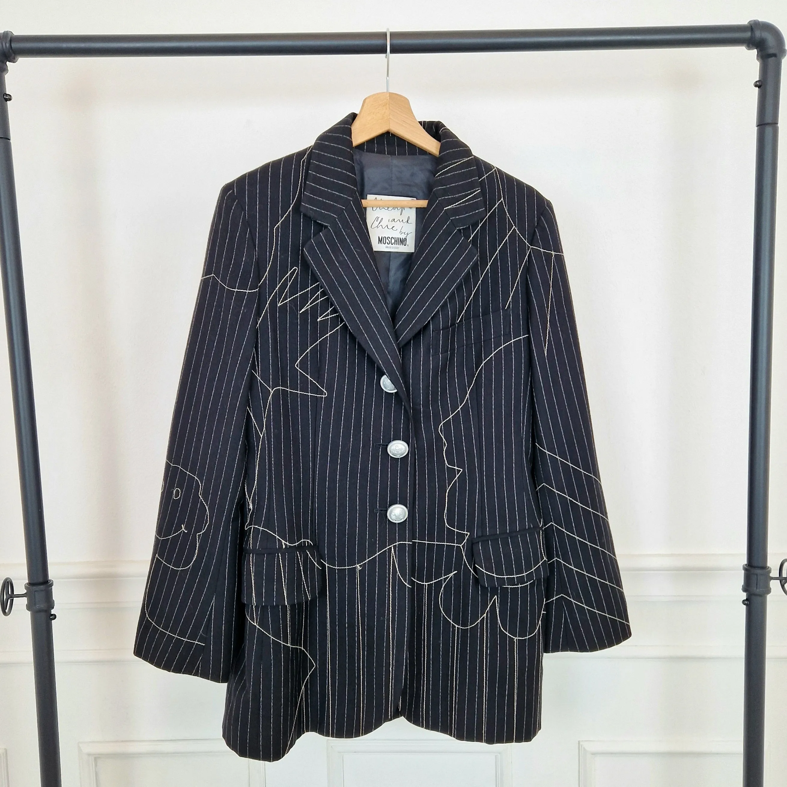 Blazer Moschino Olivia gessato