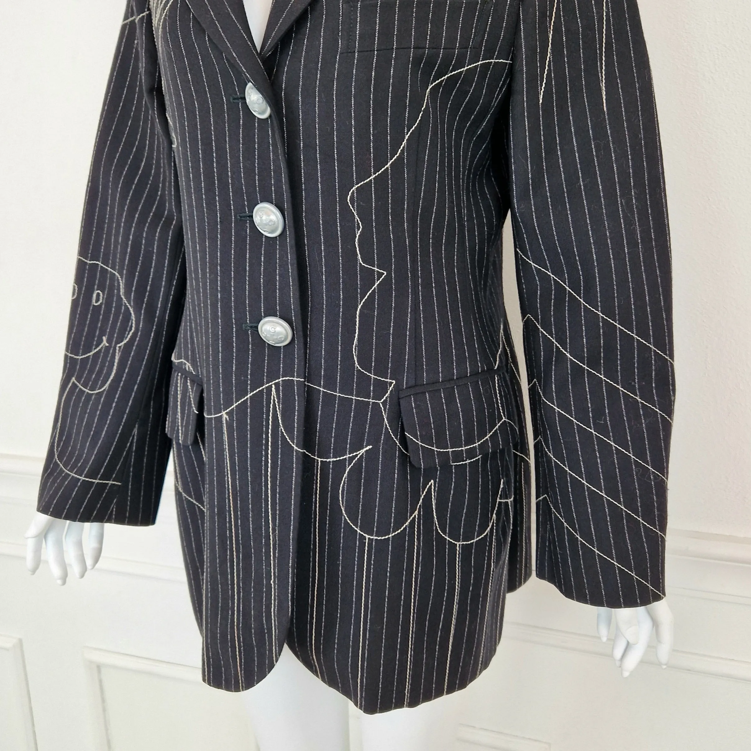 Blazer Moschino Olivia gessato