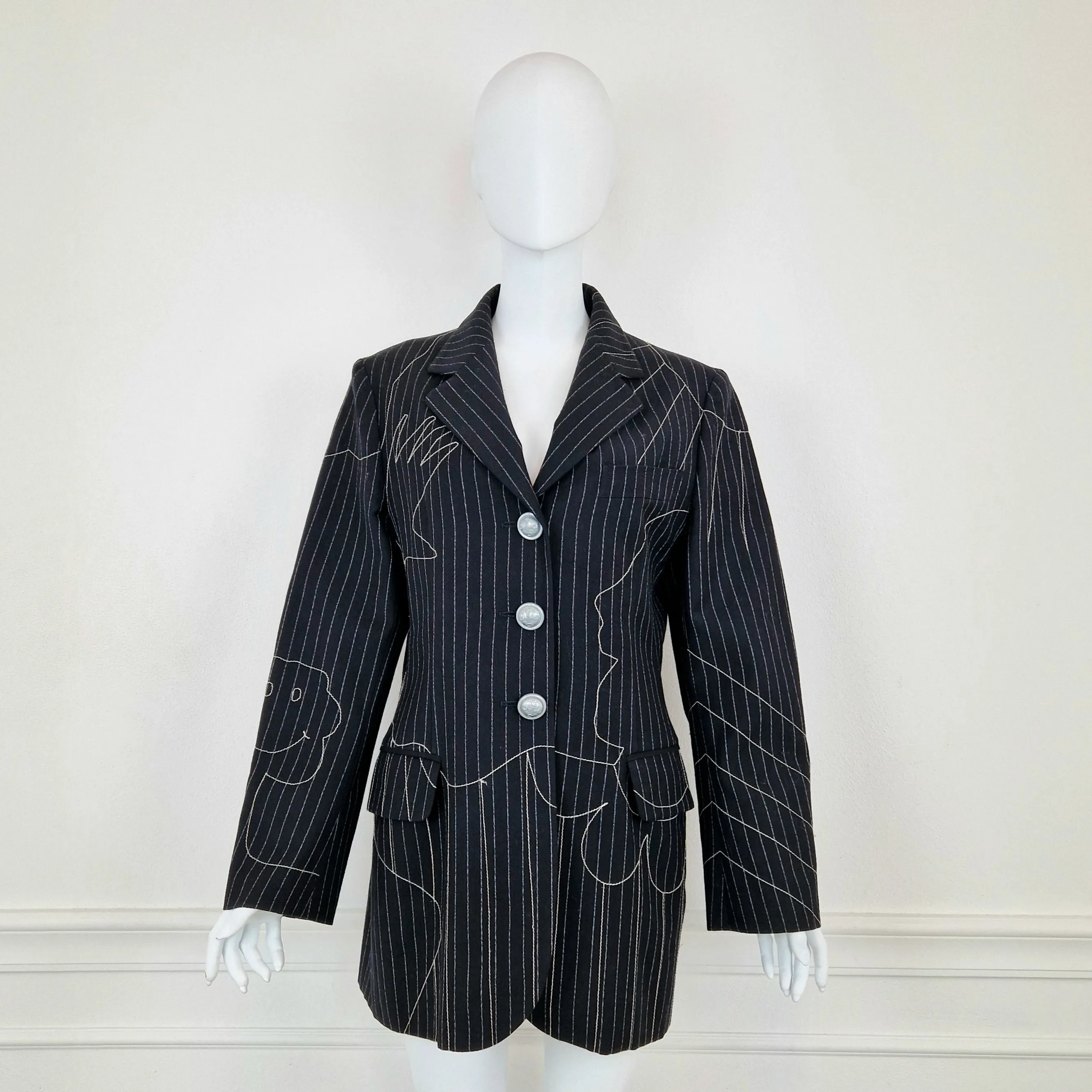 Blazer Moschino Olivia gessato