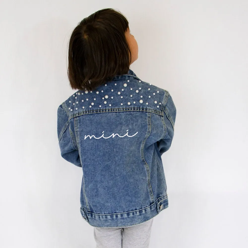 (Blue Pearl) Mama and Mini Jean Jacket