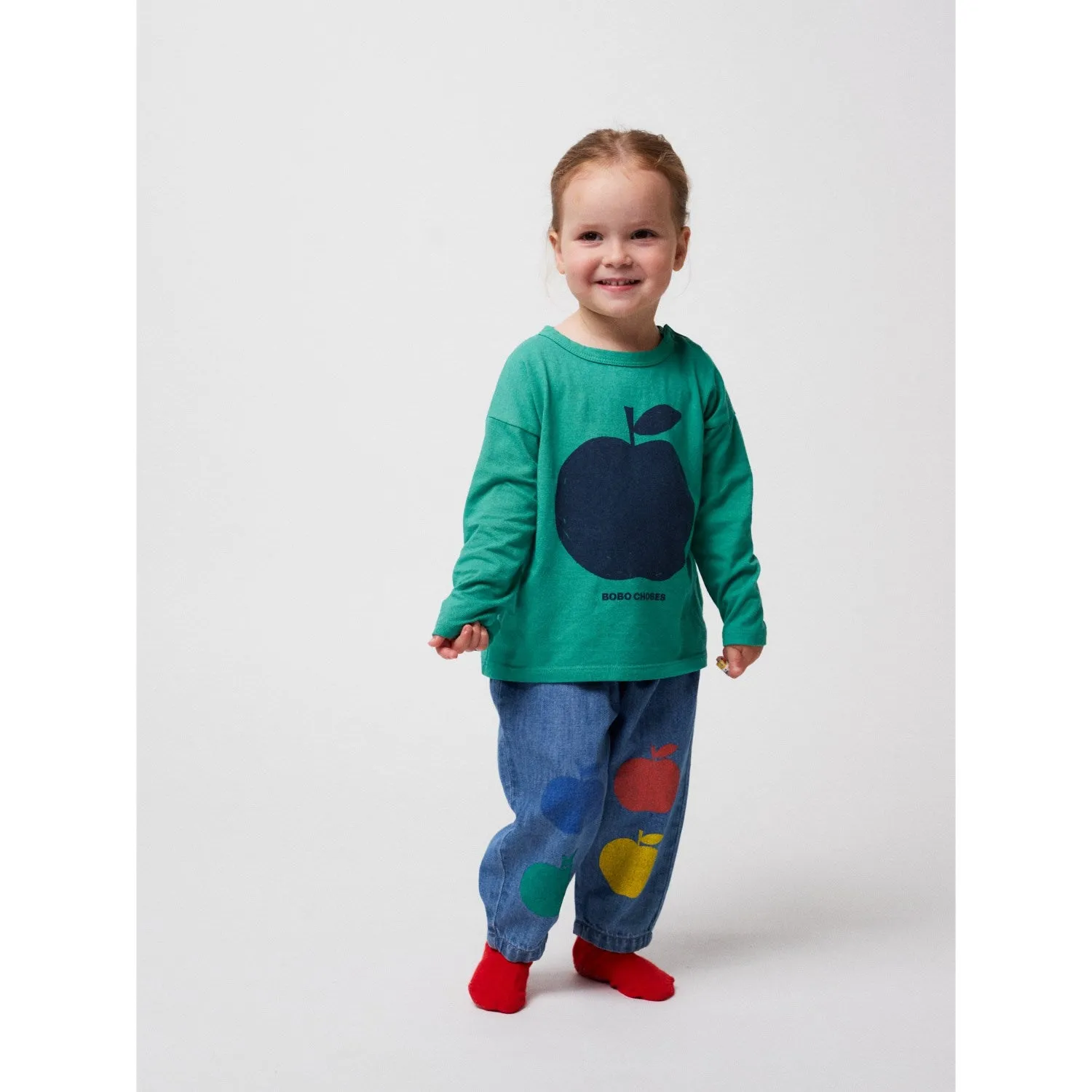 Bobo Choses Green Baby Poma Green T-Shirt