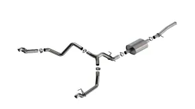 BORLA 140932 Exhaust System Cat-Back S-Type Brushed T-304 Stainless Steel for CHEVROLET Silverado 1500/ GMC Sierra 1500 2023