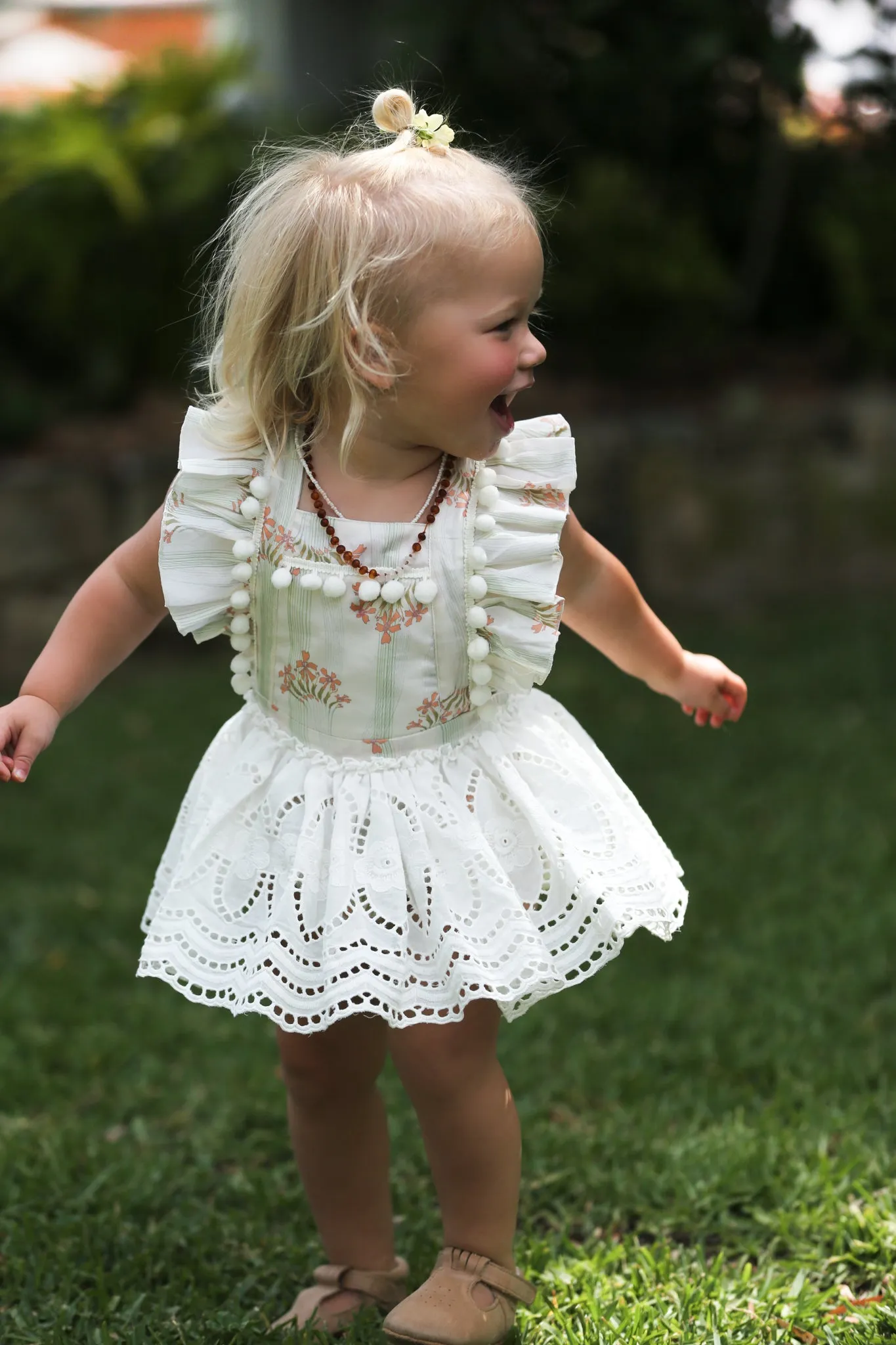 Briar - Boho floral Baby Romper