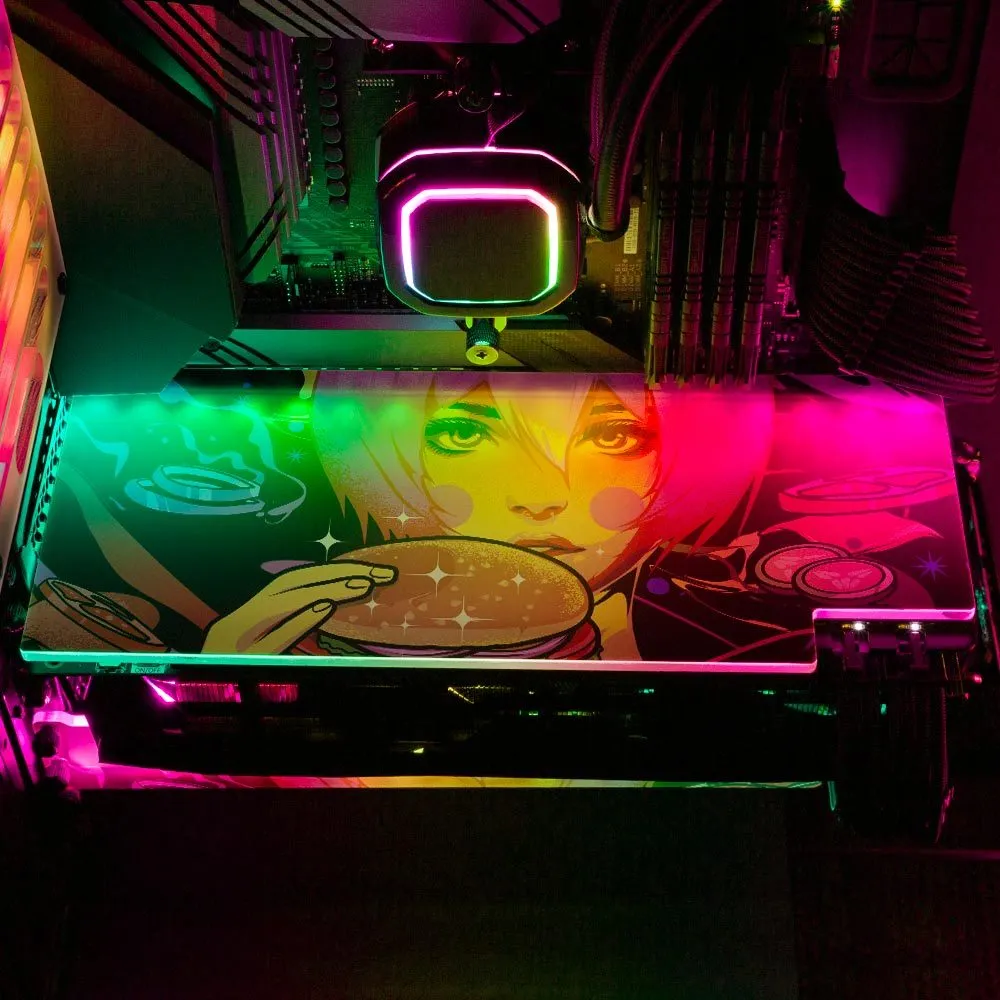 Burger Geisha RGB GPU Backplate