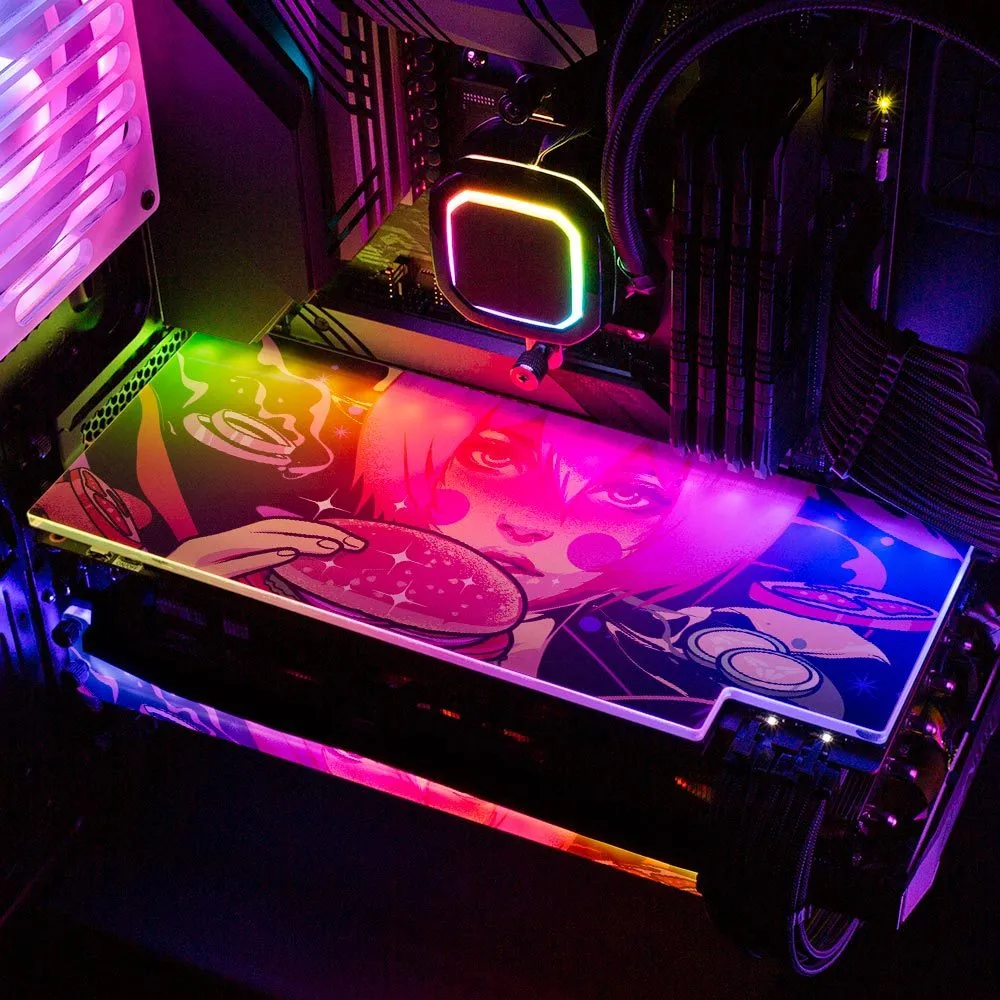 Burger Geisha RGB GPU Backplate