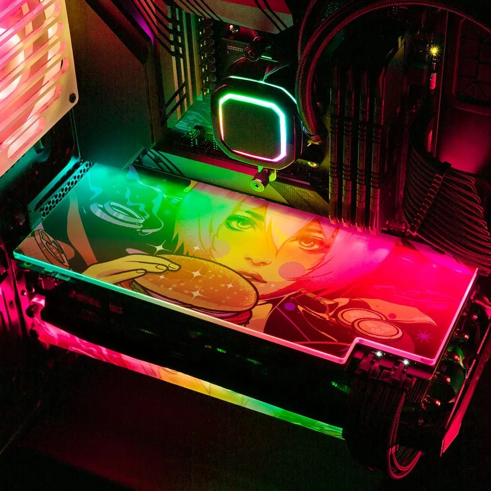 Burger Geisha RGB GPU Backplate