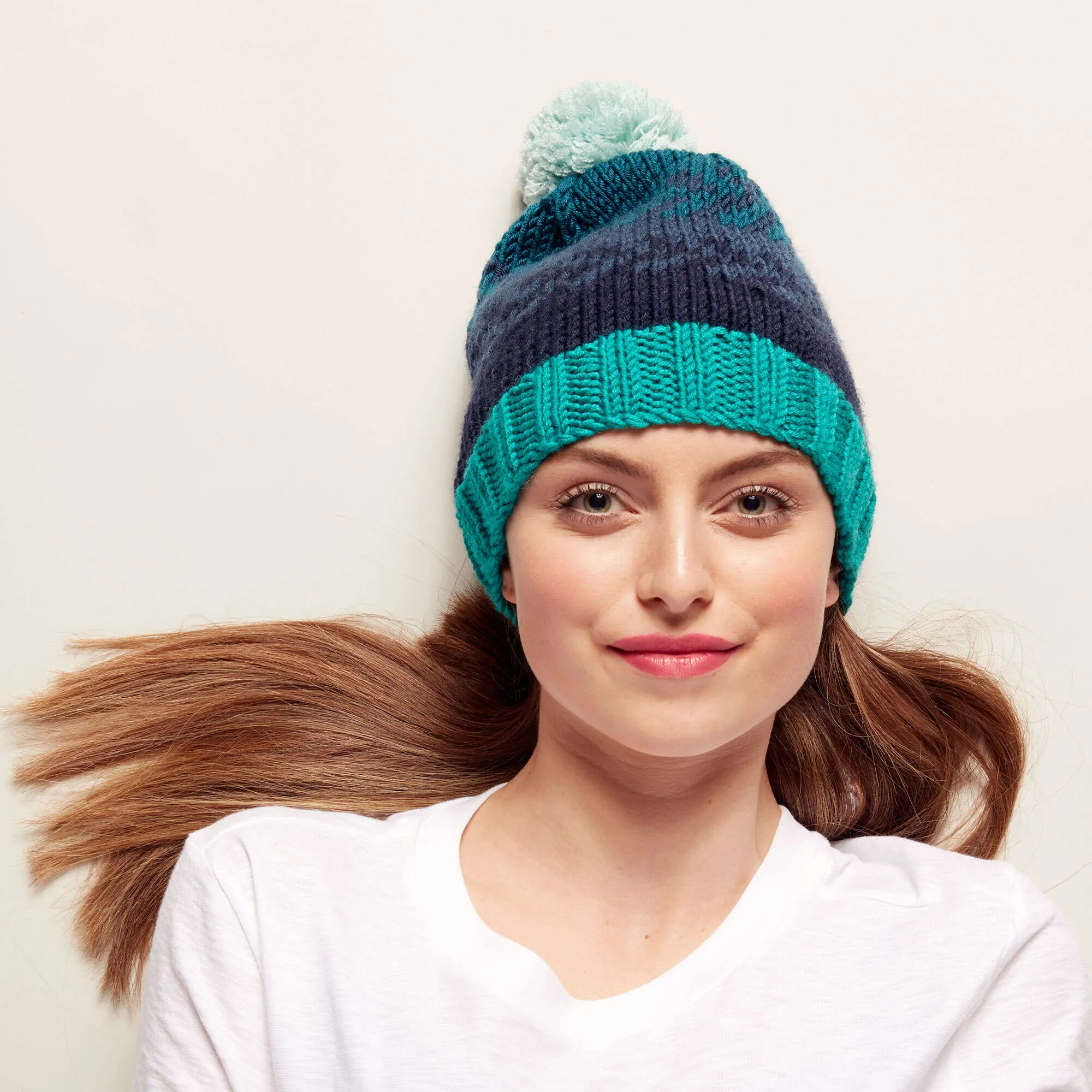 Caron X Pantone Knit Fair Isle Hat