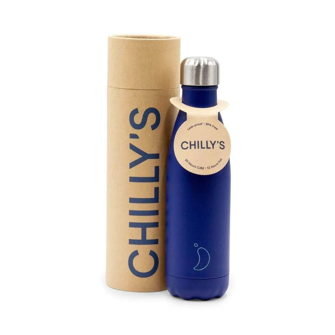 Chilly's Matte Blue 500ml Bottle