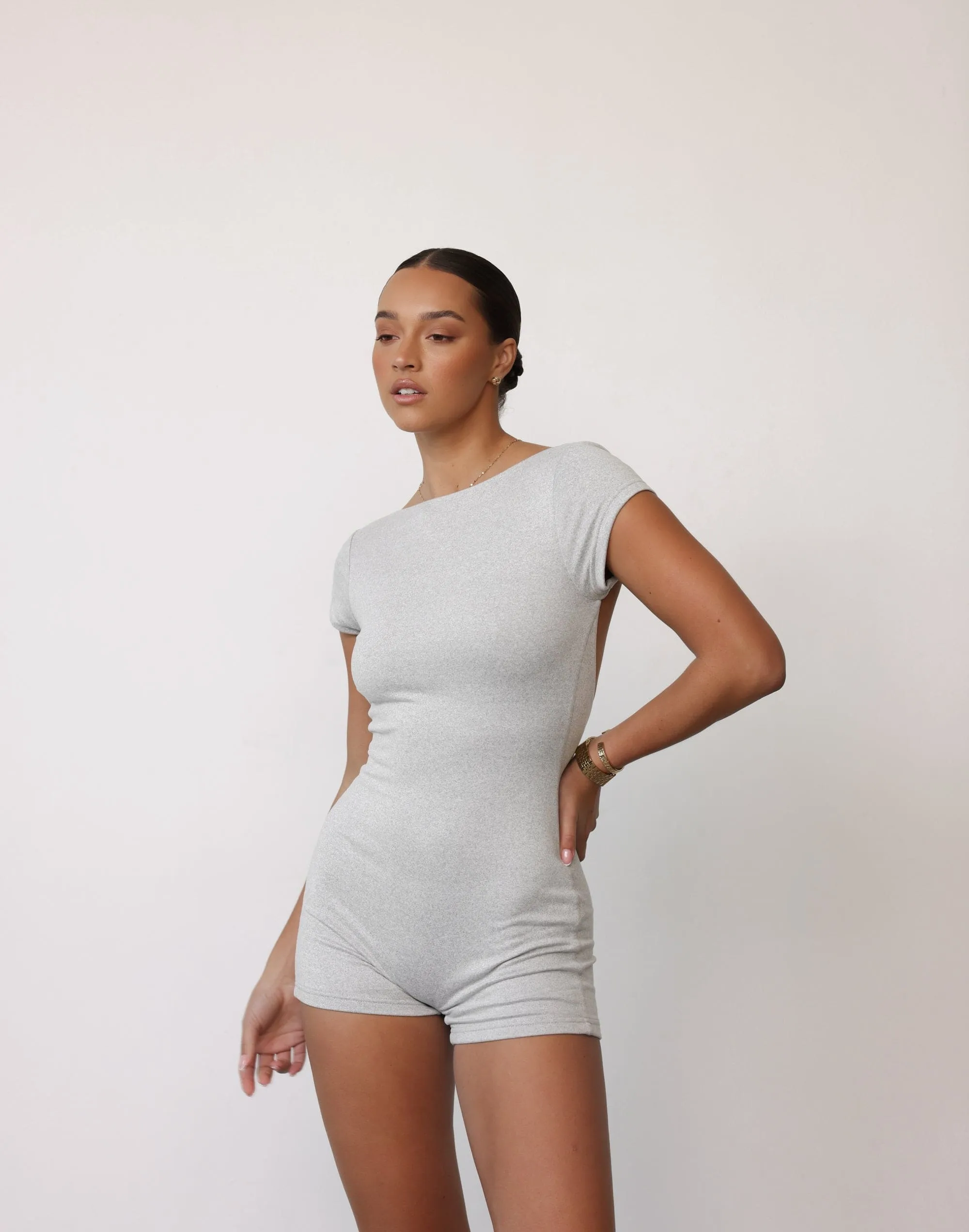 Cindy Playsuit (Grey Marle)