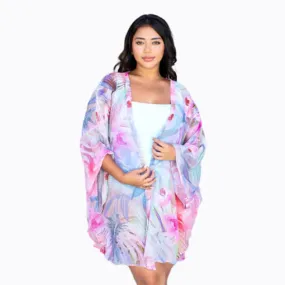 Claire Powell - Kimono Bemberg Chiffon Jacket Orchid