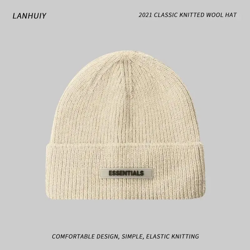 Cozy Cotton Knit Beanie: Stylish Winter Hat for All Ages