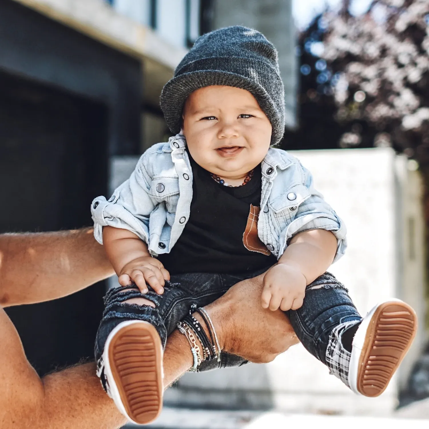 Dark Grey Visor Beanie