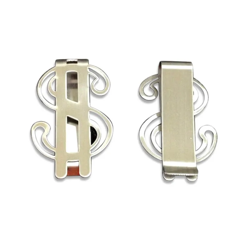 Dollar Sign Stainless Steel Money Clip