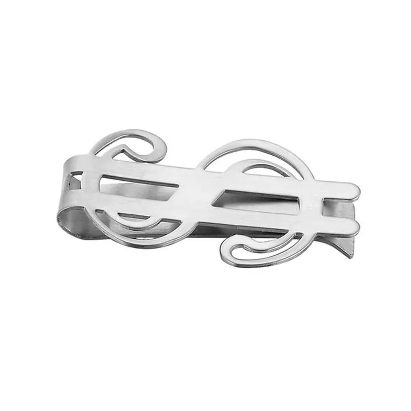 Dollar Sign Stainless Steel Money Clip