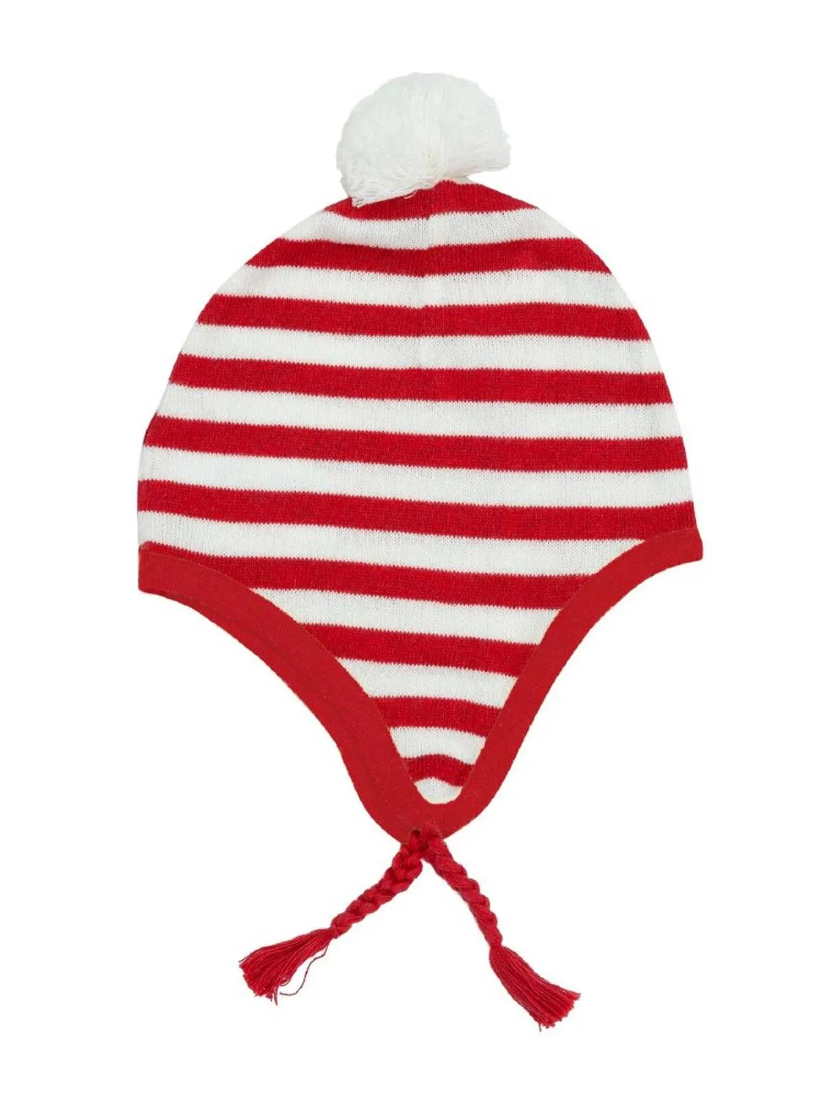 Elf Knit Pilot Hat, Red