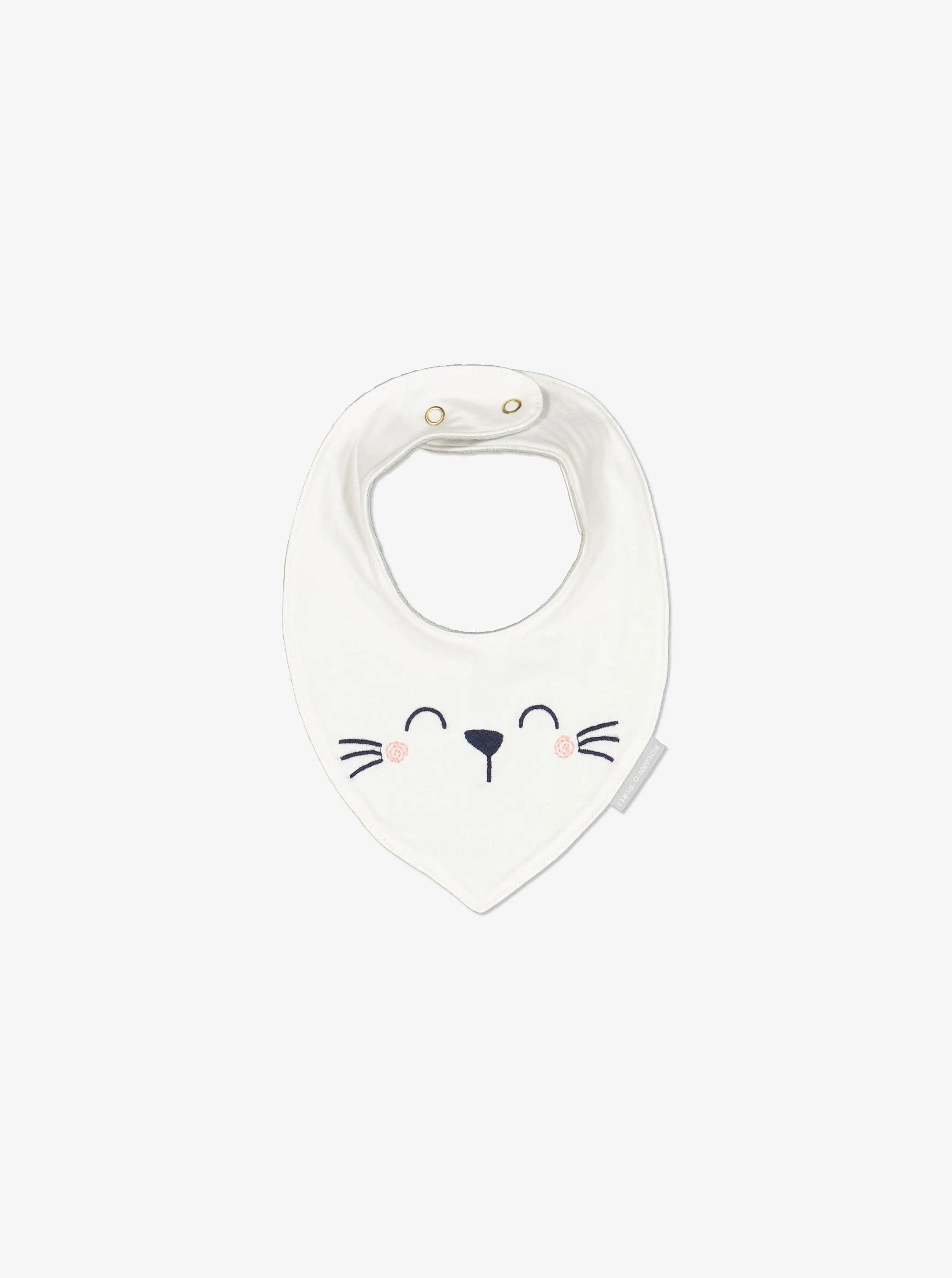 Embroidered Rabbit Bib