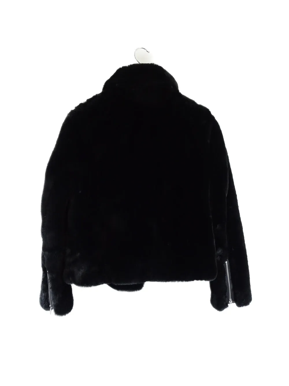 Ena Pelly Black Faux Fur Jacket S