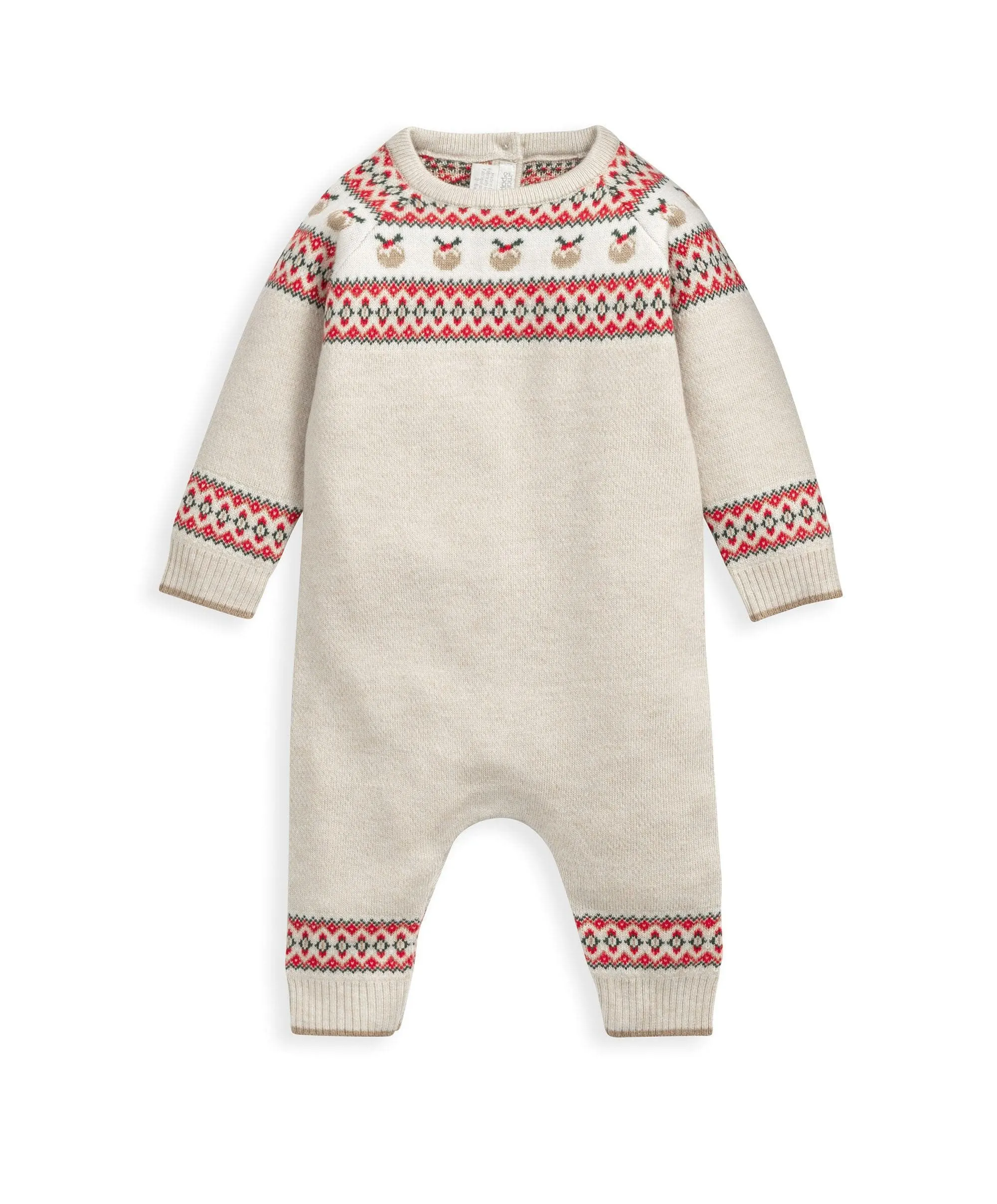 Fairisle Knitted Christmas Romper