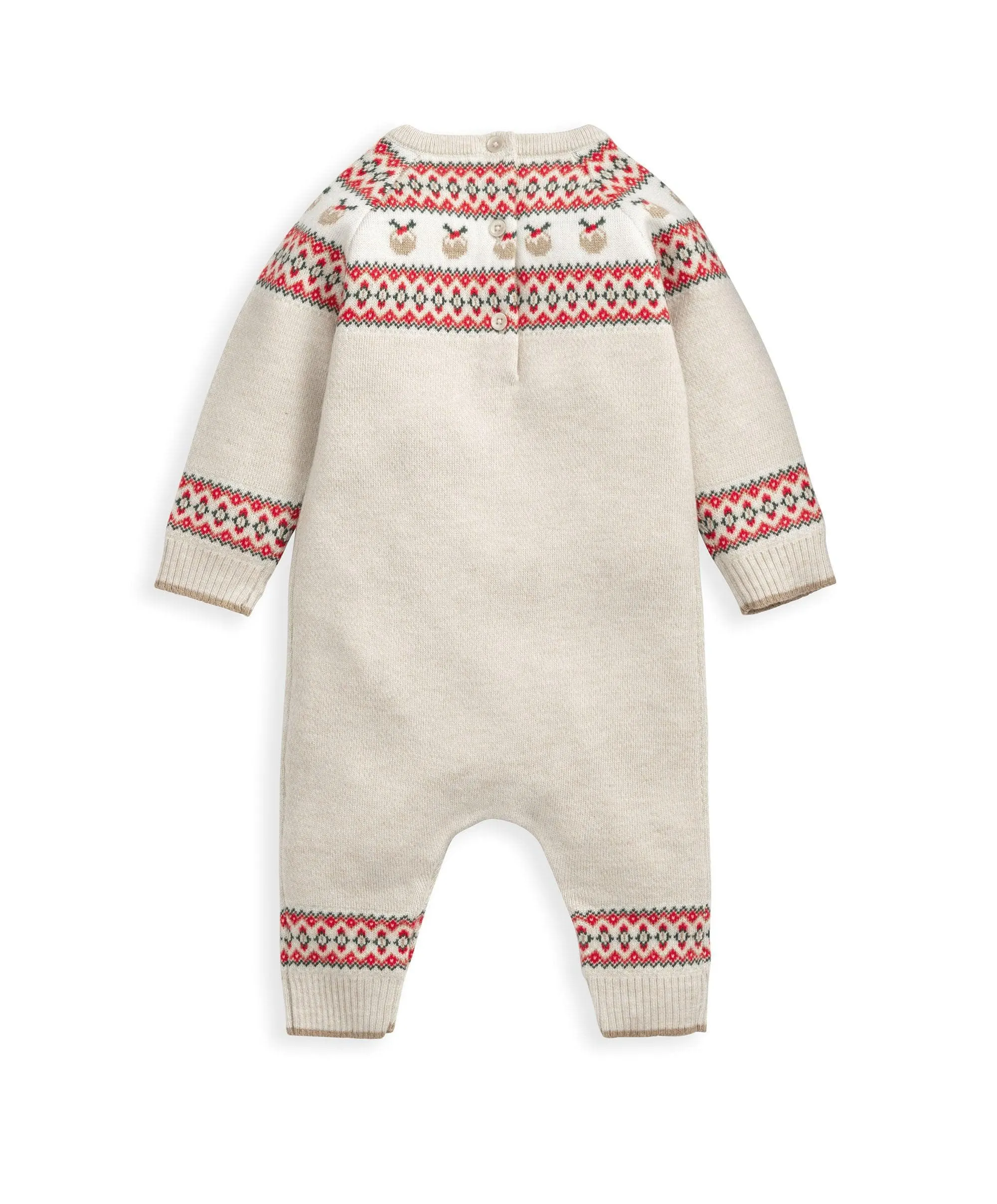 Fairisle Knitted Christmas Romper