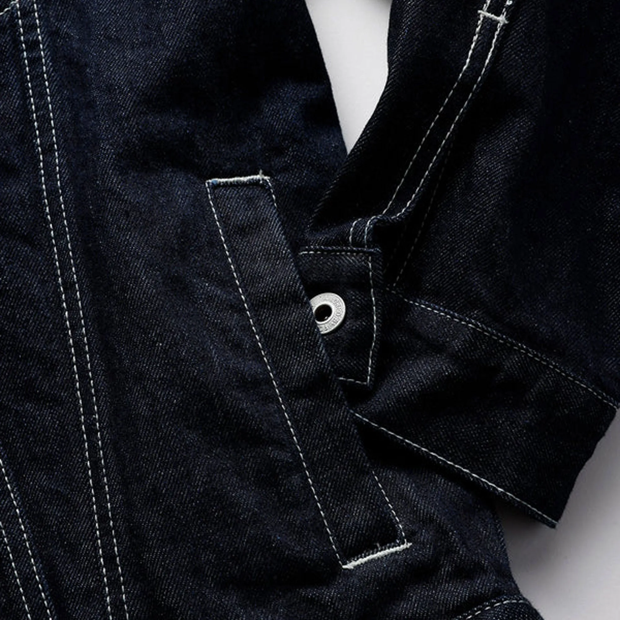 FDMTL | DENIM HAORI JACKET RINSE  { INDIGO