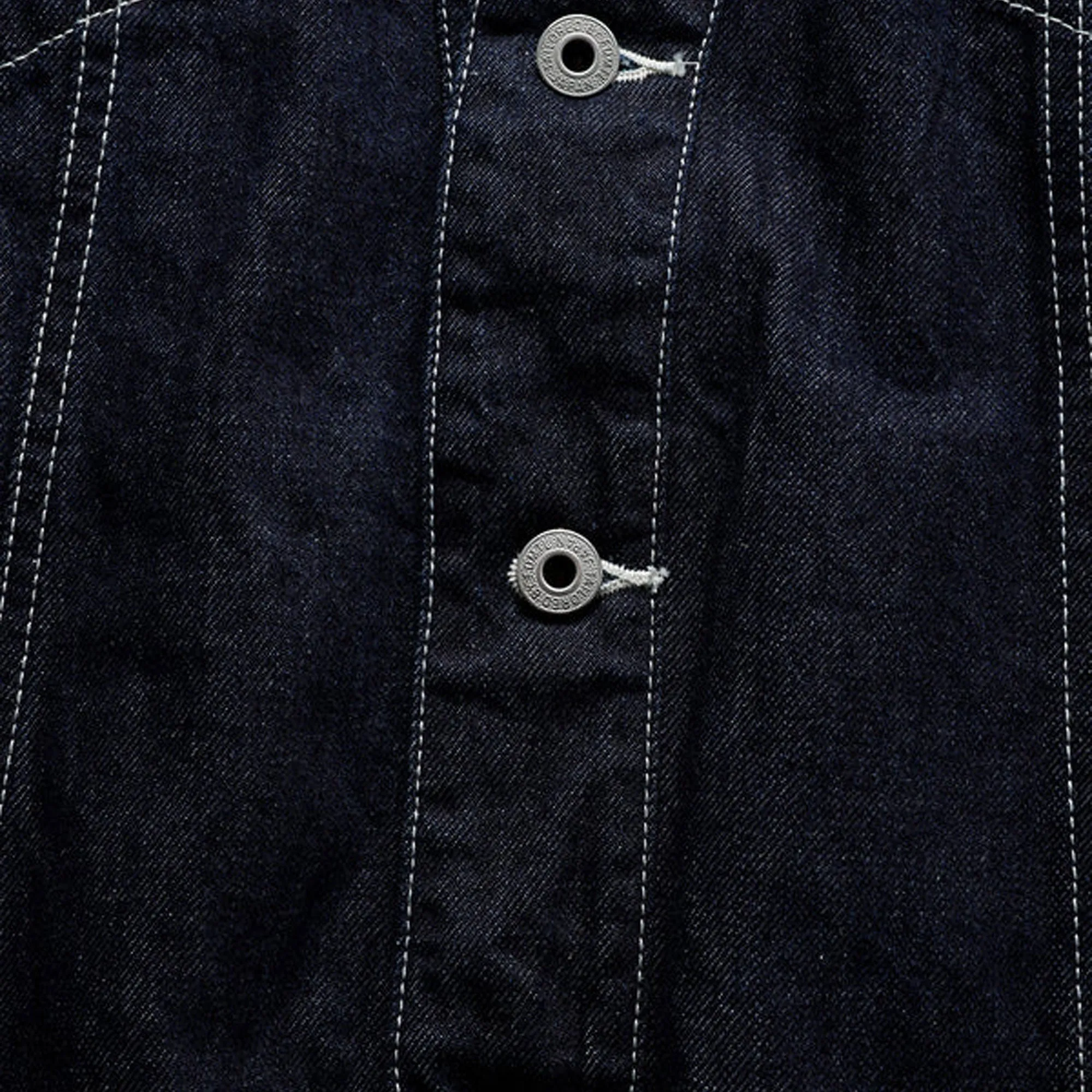 FDMTL | DENIM HAORI JACKET RINSE  { INDIGO