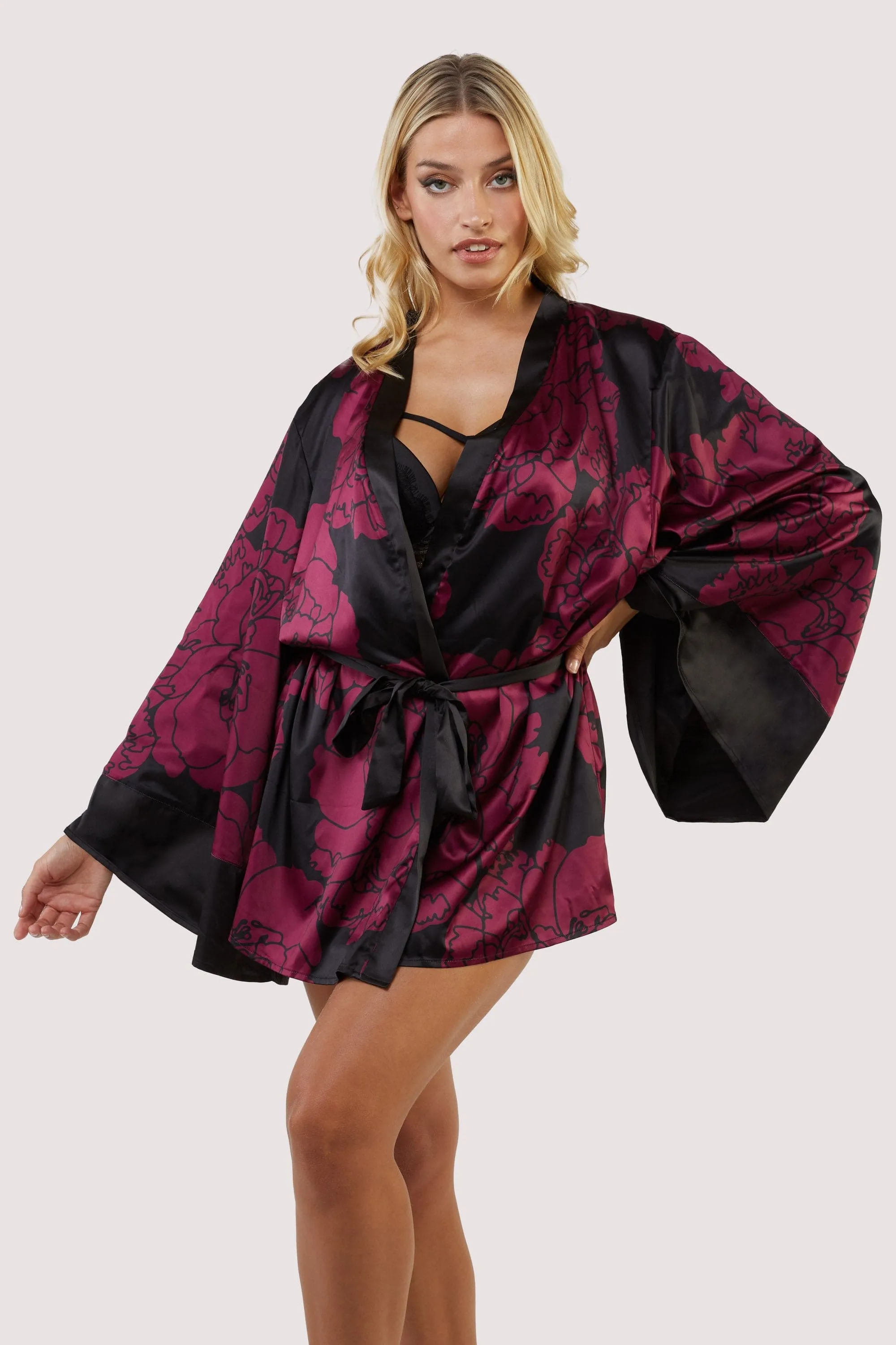 Florence Oversized Floral Print Kimono