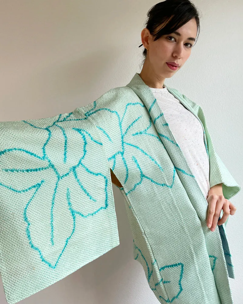 Flower Shibori Haori Kimono Jacket