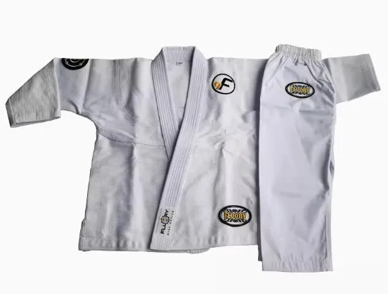 FLUORY BJJF07 JIU JITSU GI JUNIOR SIZE XXS-XL WHITE