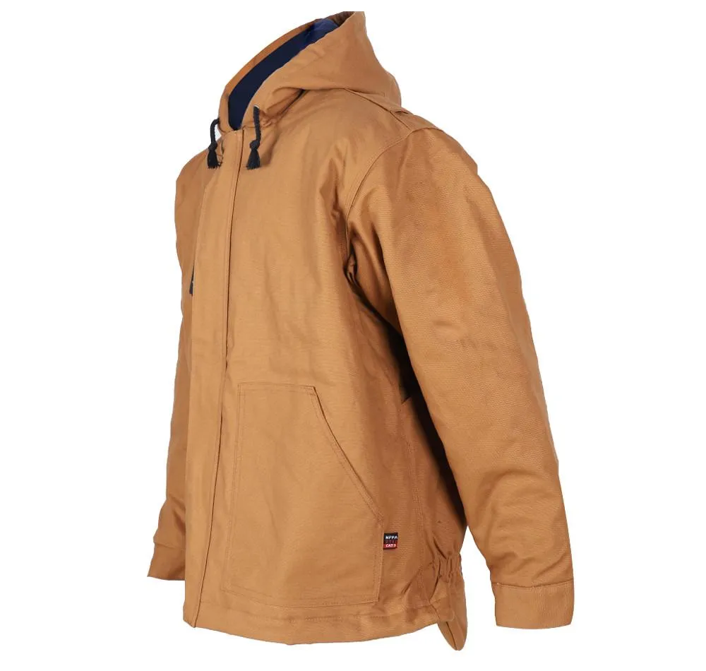 ForgeFR Men's FR Insulated Duck Hooded Jacket